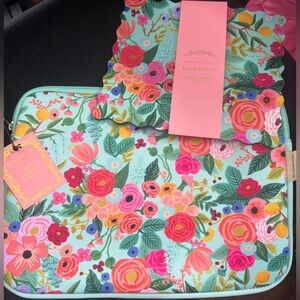 Rifle Paper Co. Colorful Floral Laptop Sleeve and Notebook